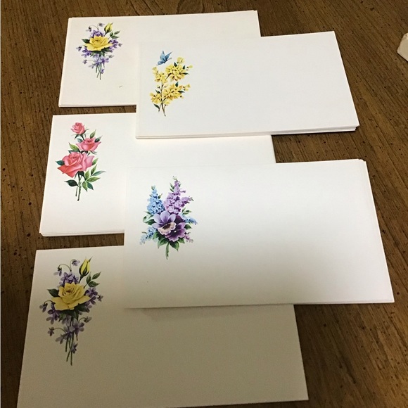 POST A NOTE 4 flower design post cards … boxed … vintage … about 30 post cards - Picture 3 of 16